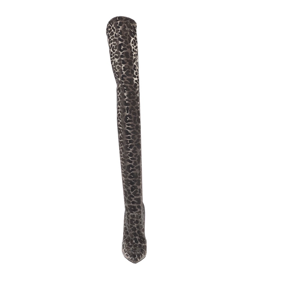 Casadei animal print thigh-high boots - Picture 4 of 5